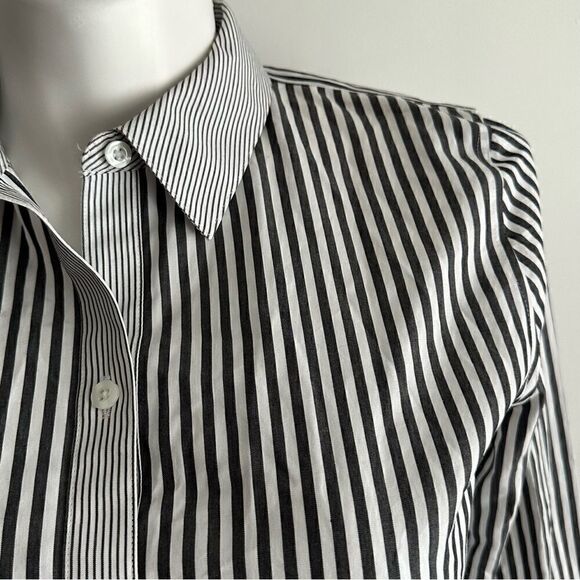 Striped Button-Up, Chico’s Size 1 (Medium) - Picture 5 of 10
